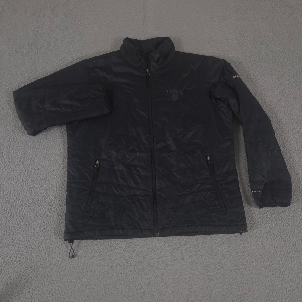 Columbia Jacket Mens Large Black Mighty Lite Omni-Heat Insulated Puffer Full Zip